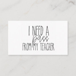 私は先生からカード 名刺