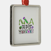 私は先生だすごい メタルオーナメント (右)