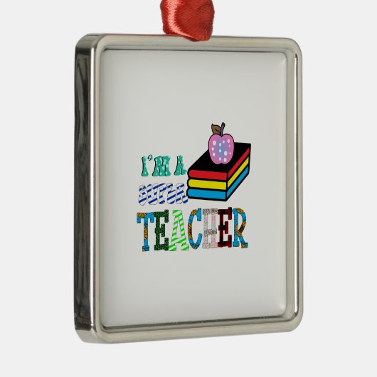 私は先生だすごい メタルオーナメント (右)