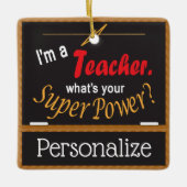 私は先生だ君の力はすごい何だ? セラミックオーナメント (正面)