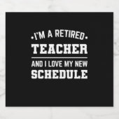 私は先生だ退職した ビールラベル (シングルラベル)