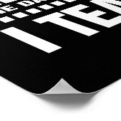 私は先生だ。引用文 |タイポグラフィアートポスター ポスター (角)