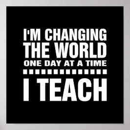 私は先生だ。引用文 |タイポグラフィアートポスター ポスター