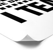 私は先生だ。引用文 |タイポグラフィアートポスター ポスター (角)