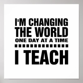 私は先生だ。引用文 |タイポグラフィアートポスター ポスター