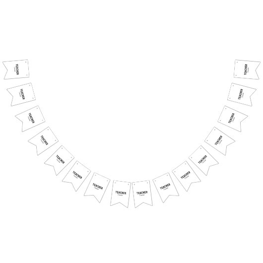 私は先生スクールCollegeaddあなたの名前文字simp バンティングフラッグ (全)