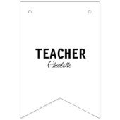 私は先生スクールCollegeaddあなたの名前文字simp バンティングフラッグ (第3の旗)