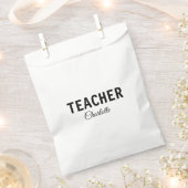 私は先生スクールCollegeaddあなたの名前文字simp フェイバーバッグ (クリップ留めされた状態)