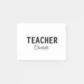 私は先生スクールCollegeaddあなたの名前文字simp ポストイット (正面)