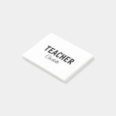 私は先生スクールCollegeaddあなたの名前文字simp ポストイット (アングル)