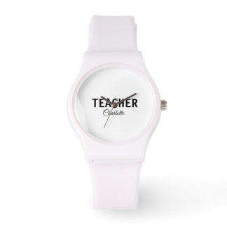 私は先生スクールCollegeaddあなたの名前文字simp 腕時計