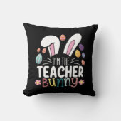 私は先生バニー・イースター・マッチング クッション (正面)