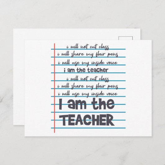 私は先生先生ことわざ教えでお気に入りのす ポストカード (正面/裏面)