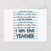 私は先生先生ことわざ教えでお気に入りのす ポストカード (正面)