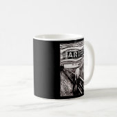 私は先生画家の悲鳴を叫んだ コーヒーマグカップ (正面右)