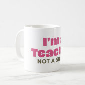 私は先生銃の改革だ コーヒーマグカップ (正面左)