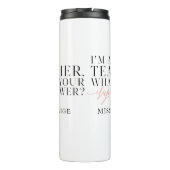 私は先生、何ですあなたの軍事大国ですか。 ギフト タンブラー (裏面)