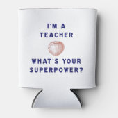 私は先生[apple]あなたの超大国は何か？ 缶クーラー (正面)