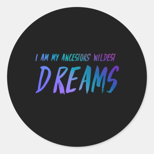 私は先祖の夢の中で一番夢を見ている ラウンドシール (正面)