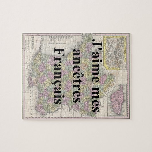 私は先祖を愛しフランスのている |カスタムパズル ジグソーパズル (横)