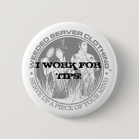 私は先端のために働きます! カスタマイズボタン-カスタマイズ- 缶バッジ (正面)