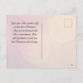 私は光として、ジョ来ン12:46クリスマス シーズンポストカード (裏面)