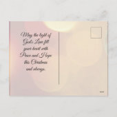 私は光来として持っているヨハネ12:46聖書の聖句 シーズンポストカード (裏面)