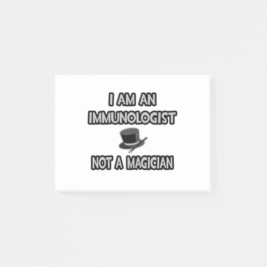 私は免疫学者で…魔術師ではない ポストイット (正面)