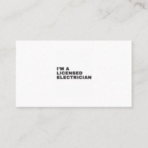 私は免許電気技師です 名刺