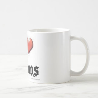 私は入れ墨のクラシックのマグを愛します コーヒーマグカップ