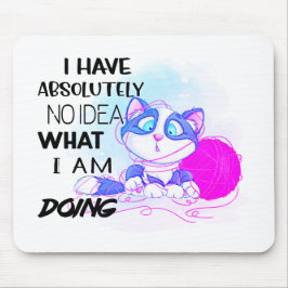 私は全く口がないアイディア マウスパッド