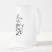 私は全く素晴らしいのパパです フロストグラスビールジョッキ (正面右)