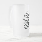 私は全く素晴らしいのパパです フロストグラスビールジョッキ (正面左)