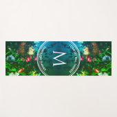 私は全てのことを行うことができるクリスチャン・モノグラム・フローラ ヨガマット (正面(横))