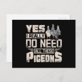 私は全てのレース用ハトが必要です ポストカード (正面/裏面)