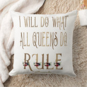 私は全ての女王がモノグラムを支配することを行う クッション (ブランケット)