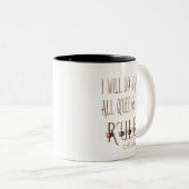 私は全ての女王がモノグラムを支配することを行う ツートーンマグカップ (正面右)