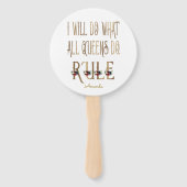 私は全ての女王がモノグラムを支配することを行う ハンドファン (正面)