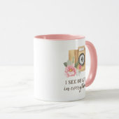 私は全ての美しいを見る写真家マグ マグカップ (正面右)