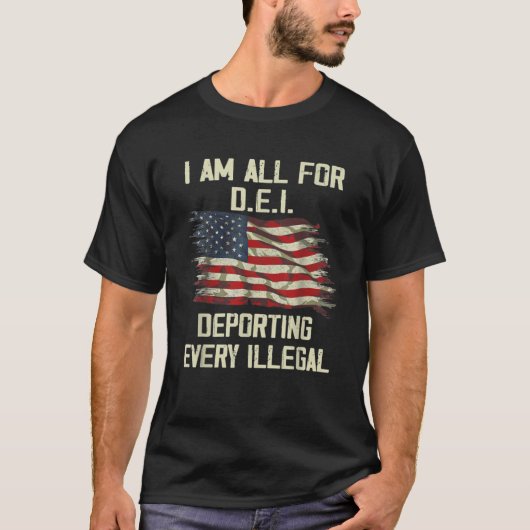 私は全ての違法なデポートをしている Tシャツ (正面)