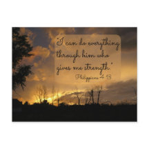 私は全てをフィリップ4:13はがき