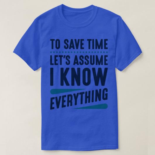 私は全てを知っている1 Tシャツ (デザイン正面)