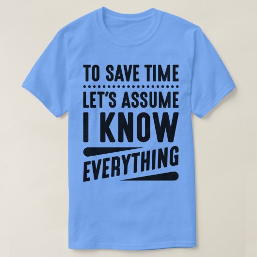 私は全てを知っている3 Tシャツ (デザイン正面)
