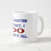 私は全てを知っている ジャンボコーヒーマグカップ (正面右)