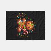 私は全てジンガー素晴らしブレッド素晴らしクリスマス フリースブランケット (正面(横))