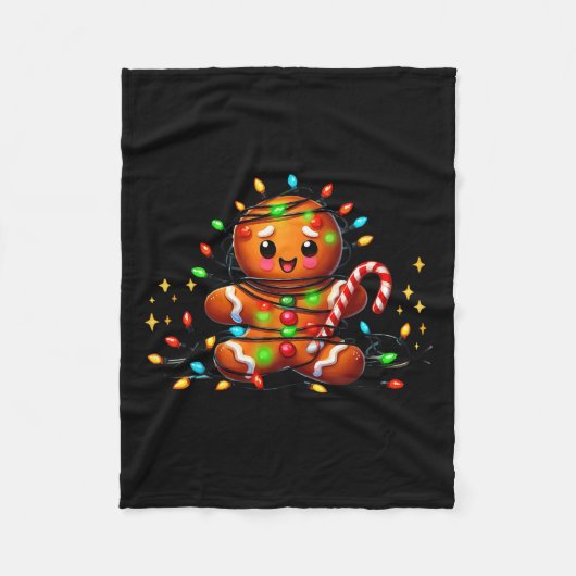 私は全てジンガー素晴らしブレッド素晴らしクリスマス フリースブランケット (正面)