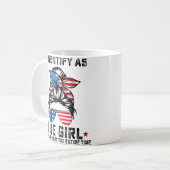 私は全体が正しかった女の子として識別する コーヒーマグカップ (正面左)