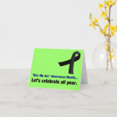 私は全祝認識度月 カード (黄色い花)