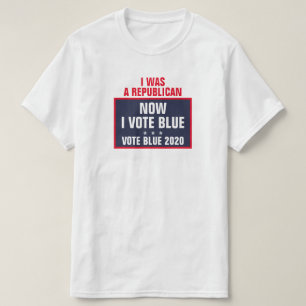 私は共和党だった今I投票ブルー2020選挙 Tシャツ