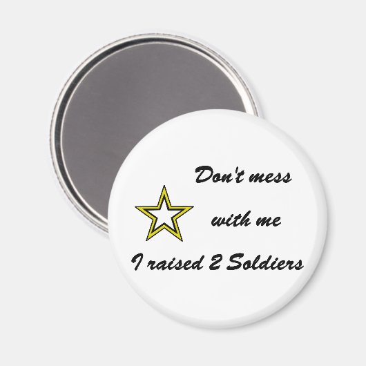 私は兵士2人を育てた私と一緒に混乱してはいけない マグネット (正面/裏面)